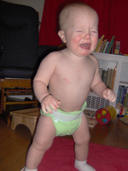 Bum Genius at 13 1/2 months