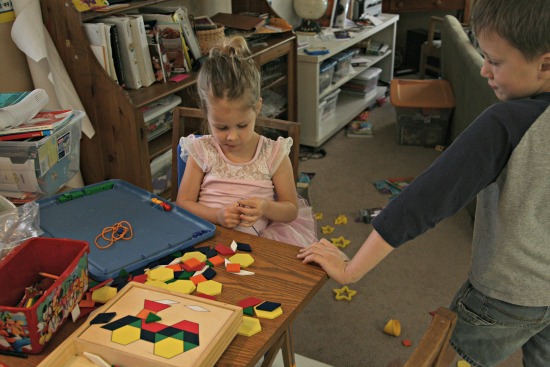 Note the disaster on the floor behind Susie--thank you, Janie.
