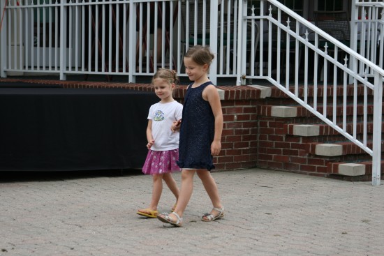 The girls are such pros at this now that they don't even need to rehearse (which is good, because Susie totally melted down soon after walking up the aisle...)