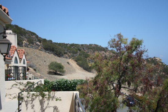 straight across from our front door, hiking trails