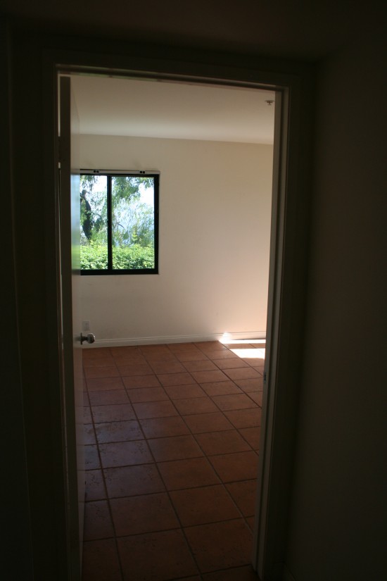 Tommy's bedroom.  His loft bed will have to go up against this window.  Bummer.