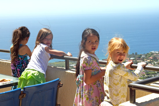 girls on the deck