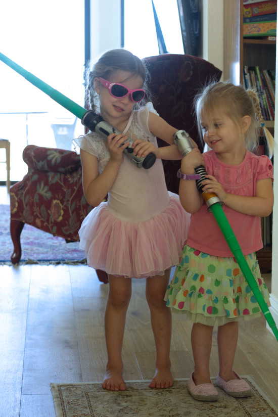 Girls with Light Sabers