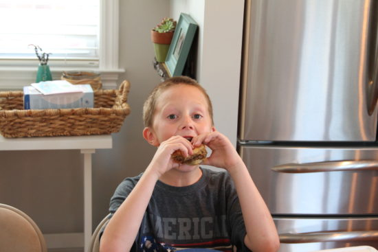 mmm, sliders...Tommy ate 3 and 3/4 double cheeseburgers with onions. Kelly told him he's putting him up on the wall!
