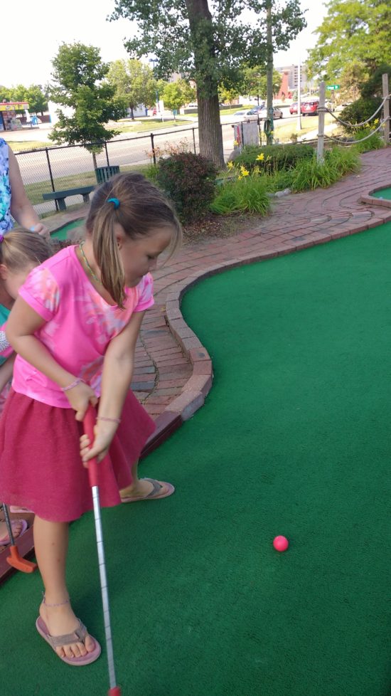 We did have a few hole-in-ones, but I don't think we'll be getting golf scholarships anytime soon.