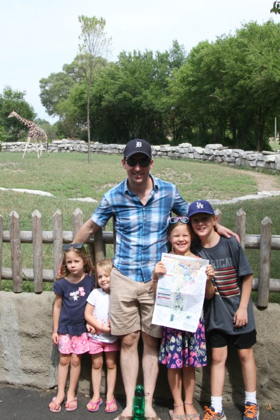 matthew and kids at the zoo