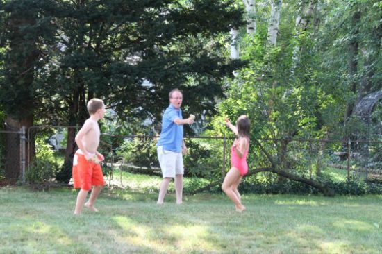 squirt gun fight